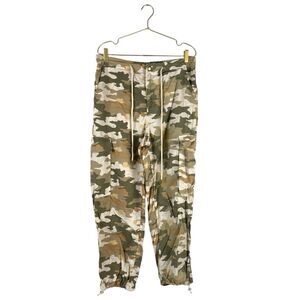 Universal Thread Camo Cargo Pants Womens 10 Drawstring Utility Streetwear 437